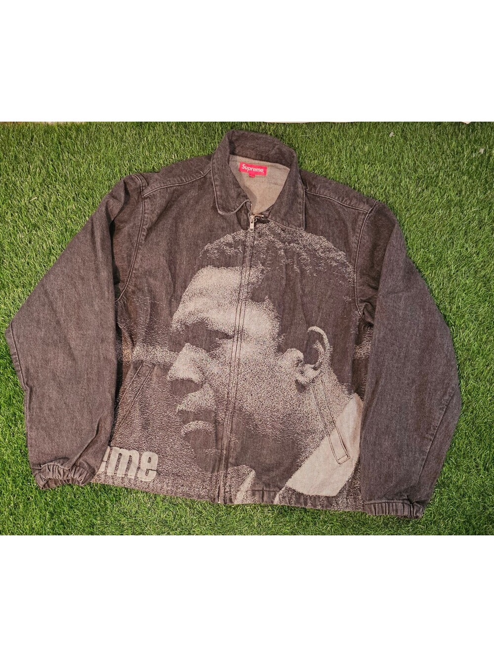 Supreme John Coltrane A Love Denim Harrington Jacket Black Mens Large